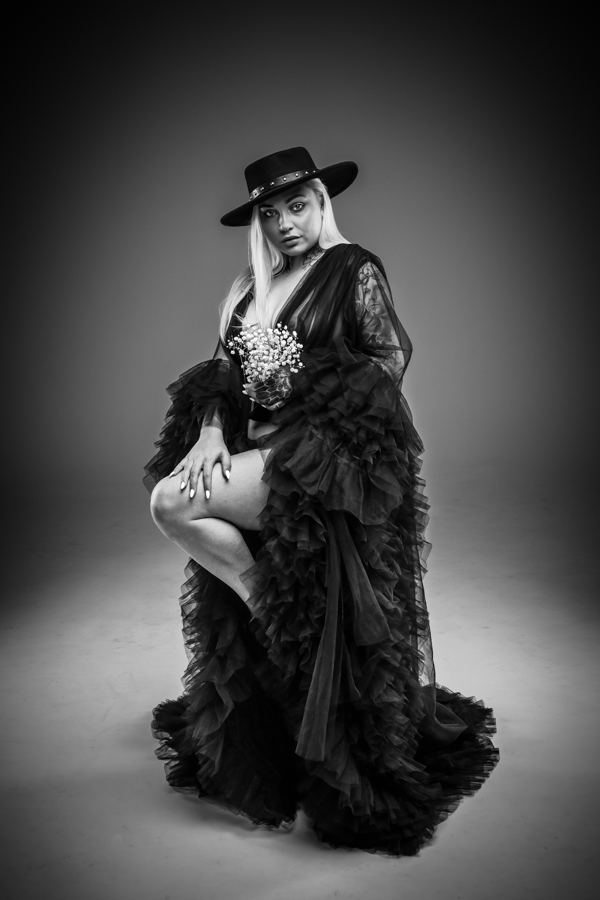 black and white glamour photographer Wes McNeil