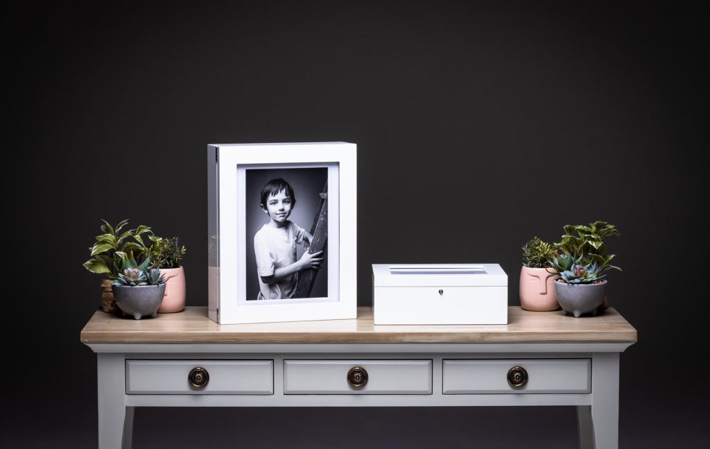 product photography of photo frames
