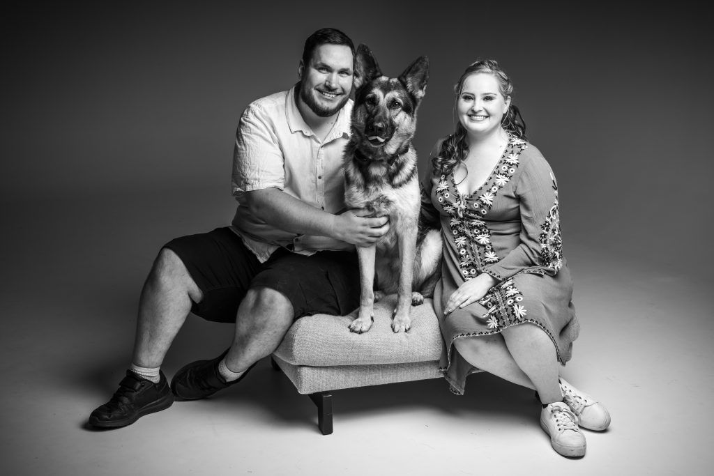 family and dog portrait session